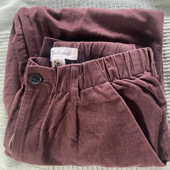 Madewell Corduroy Pull-On Mid-Rise Jogger Pants XS - Picture 1 of 4